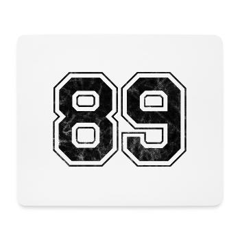 Anzahl 89 - Mousepad (Querformat) - Weiß - Vorne