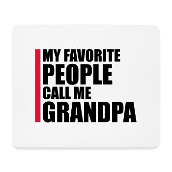 People Call Me Grandpa - Mouse Pad (horizontal) - white - Front