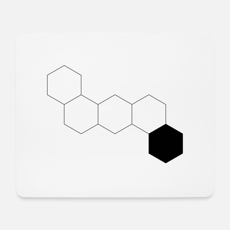 Raute - Mousepad (Querformat) - Weiß