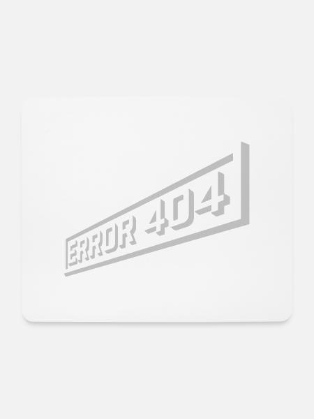 Netzwerk verloren Error 404 - Mousepad (Querformat) - Weiß