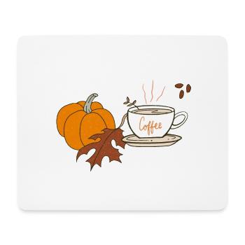Halloween Pumpkin Latte Drink Cup Hoodie - Mouse Pad (horizontal) - white - Front