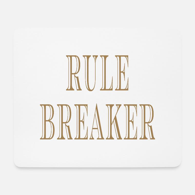 Rule Maker Rule Breaker - Mousepad (Querformat) - Weiß