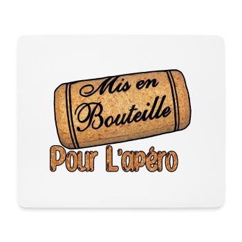 Mis en bouteille pour l'apéro - Tapis de souris (format paysage) - blanc - Devant
