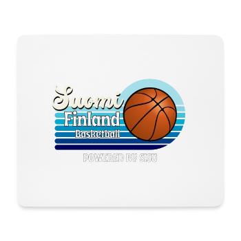 Suomi Finlande Basket-ball - Tapis de souris (format paysage) - blanc - Devant
