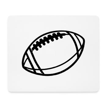 American Football Black Vector Gift Idea - Mouse Pad (horizontal) - white - Front