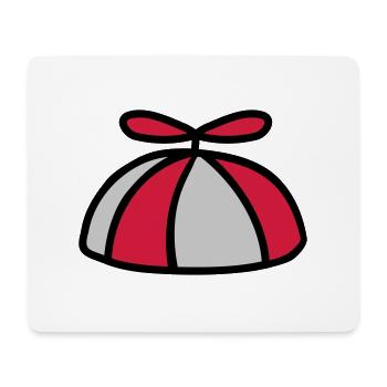 Bunte Propellermütze Windrad Hut - Mousepad (Querformat) - Weiß - Vorne
