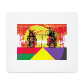 Patrimoine industriel de la Ruhr, aciéries - Tapis de souris (format paysage) - blanc - Devant