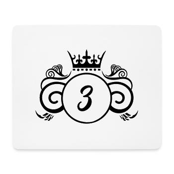 Armoiries 3 - Tapis de souris (format paysage) - blanc - Devant