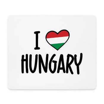 I love hungary - Mouse Pad (horizontal) - white - Front