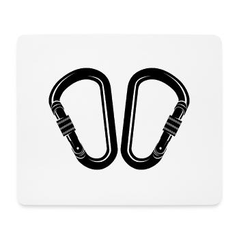 Retro Graphic Climbing Bouldering Rock Climber Mou - Mousepad (Querformat) - Weiß - Vorne