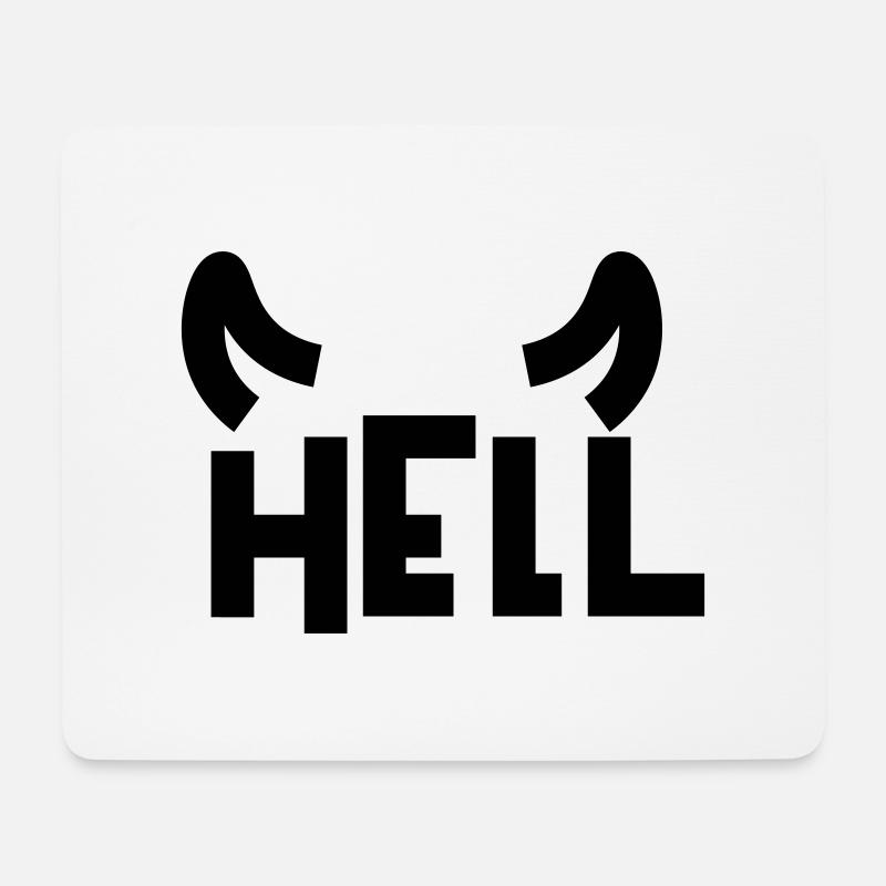 Hölle - Mousepad (Querformat) - Weiß