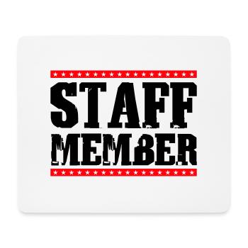Staff Member - Mouse Pad (horizontal) - white - Front