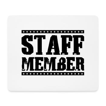 Staff Member - Mouse Pad (horizontal) - white - Front