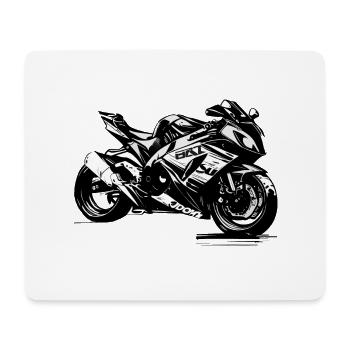 Show off your style with our motorcycle logos - Mouse Pad (horizontal) - white - Front