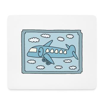Airplane Design - Mouse Pad (horizontal) - white - Front