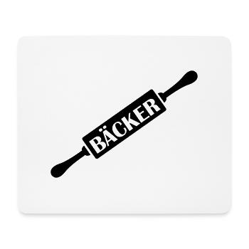 bäcker - Mousepad (Querformat) - Weiß - Vorne