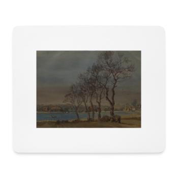 The trees at Oulton Broad - Mouse Pad (horizontal) - white - Front
