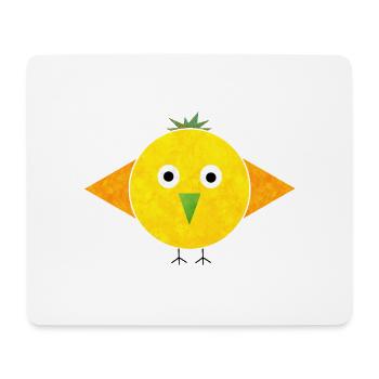Oiseau - Tapis de souris (format paysage) - blanc - Devant