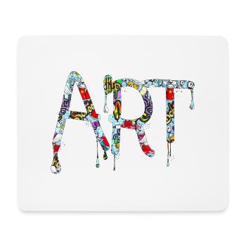 Graffiti style Splash hip hop couleurs peintre couleur - Tapis de souris (format paysage) - blanc - Devant