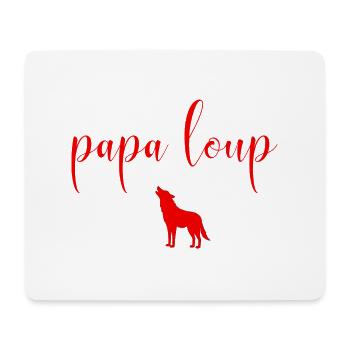 Wolf Daddy - Mouse Pad (horizontal) - white - Front