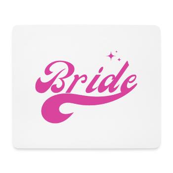 Bride rose - cadeau mariée - Tapis de souris (format paysage) - blanc - Devant