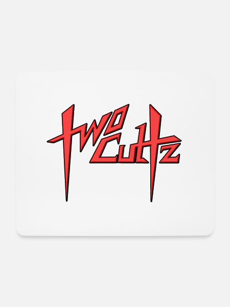 2Cultz SpeedyLogo Rot - Mousepad (Querformat) - Weiß