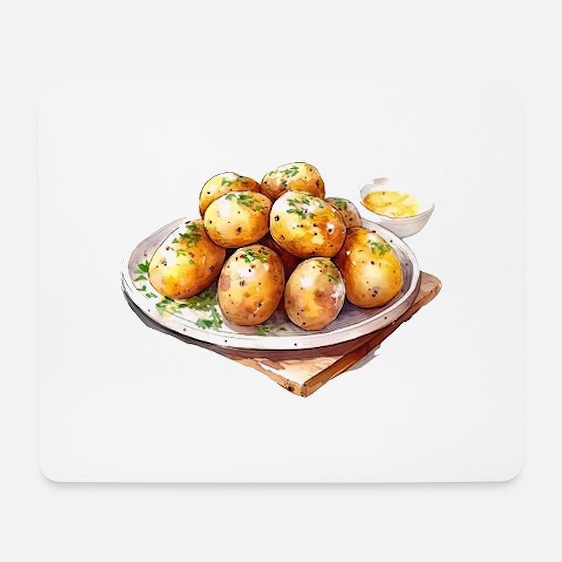 Schweden Schweden Skandinavien Kartoffel Dill - Mousepad (Querformat) - Weiß