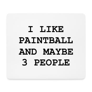 Paintball Airsoft - Mouse Pad (horizontal) - white - Front