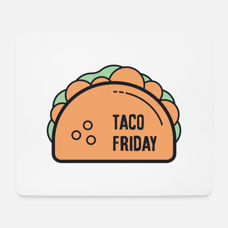 taco friday - Mouse Pad (horizontal) - white