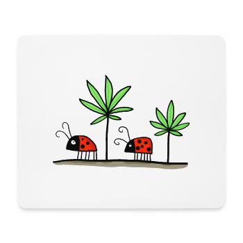 Lucky - Lucky Stoner - Mouse Pad (horizontal) - white - Front
