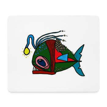 anglerfisch - Mousepad (Querformat) - Weiß - Vorne