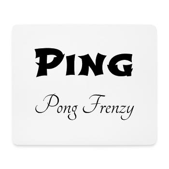 statement funny table tennis enthusiasts - Mousepad (Querformat) - Weiß - Vorne