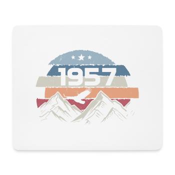 Original 1957 Jahrgang 1957 Geburtstag 1957 - Mousepad (Querformat) - Weiß - Vorne