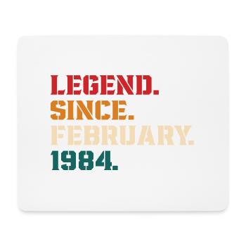 Legend Since February 1984 - Mouse Pad (horizontal) - white - Front