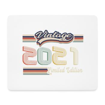 Original 2021 Vintage edition Retro Birthday - Mouse Pad (horizontal) - white - Front