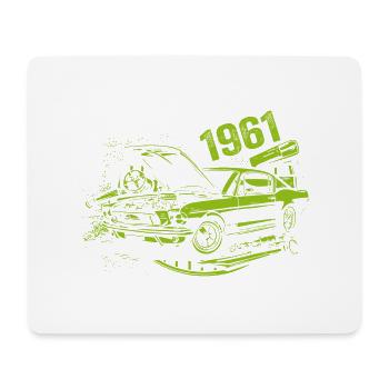 1961 Anniversaire Vintage Modèle 1961 Vintage 1961 - Tapis de souris (format paysage) - blanc - Devant