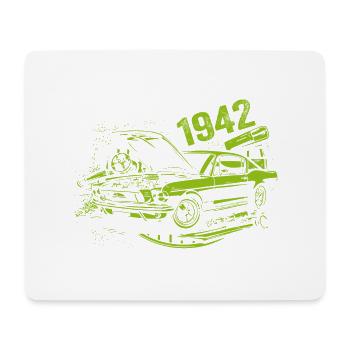 1942 Anniversaire Vintage Modèle 1942 Millésime 1942 - Tapis de souris (format paysage) - blanc - Devant