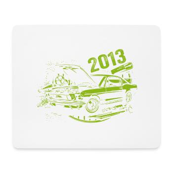 2013 Anniversaire Classique Modèle Voiture 2013 Millésime 2013 - Tapis de souris (format paysage) - blanc - Devant