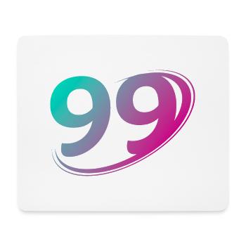 Number 99 multicolor - Mouse Pad (horizontal) - white - Front
