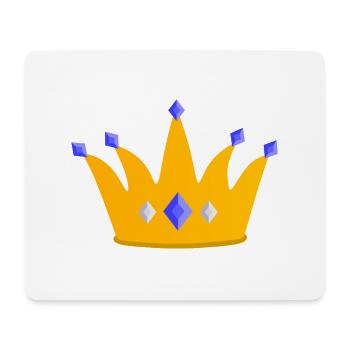 Couronne - Tapis de souris (format paysage) - blanc - Devant