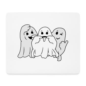 Drei lustige Geister - Mousepad (Querformat) - Weiß - Vorne