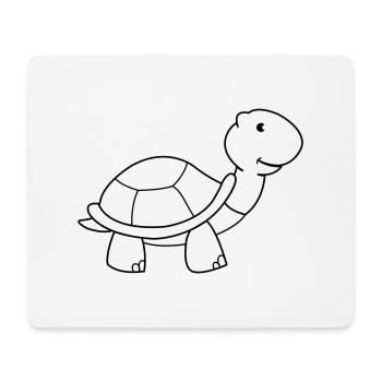 turtle - Mouse Pad (horizontal) - white - Front