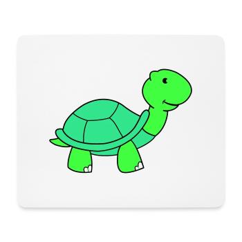 turtle - Mouse Pad (horizontal) - white - Front
