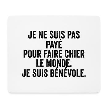 cadeau citation humoristique original drole phrase - Tapis de souris (format paysage) - blanc - Devant