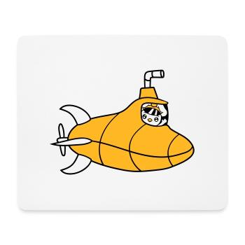 U-Boot Vogel Ente Kapitän Küken Süß Comic Cartoon - Mousepad (Querformat) - Weiß - Vorne