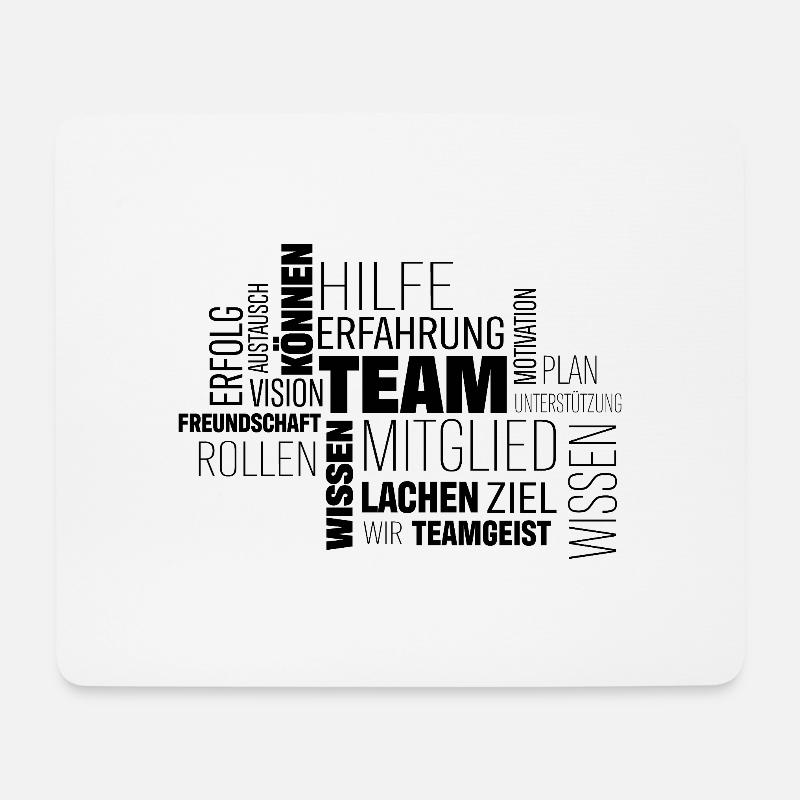 Team - Mousepad (Querformat) - Weiß