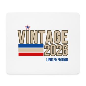 Vintage 2026 limited edition - Tapis de souris (format paysage) - blanc - Devant
