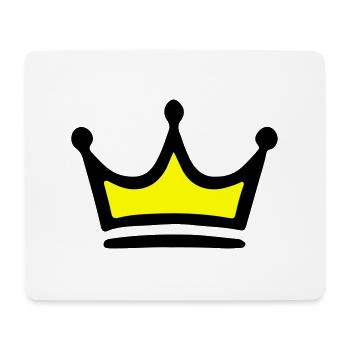 Krone Symbol - Mousepad (Querformat) - Weiß - Vorne