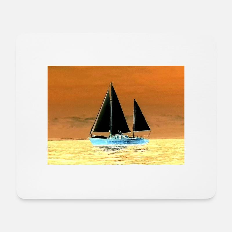 Ho boat - Mouse Pad (horizontal) - white