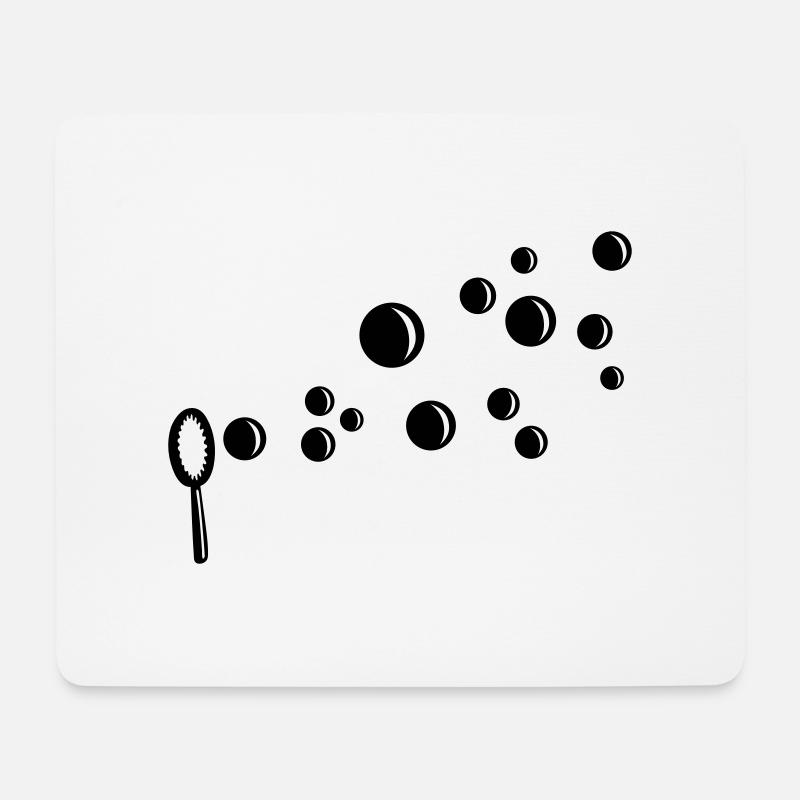 Seifenblasen - Mousepad (Querformat) - Weiß